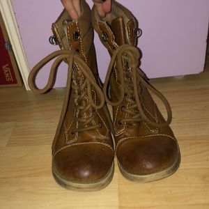 Brown Combat Boots